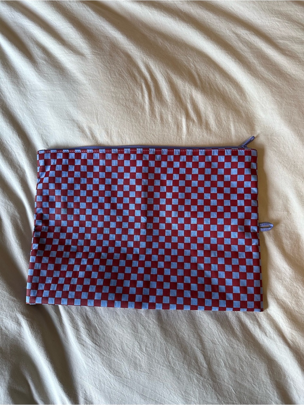 EUC BAGGU Large Checkered Go Pouch - Picture 2 of 5